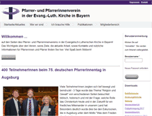 Tablet Screenshot of pfarrverein-bayern.de